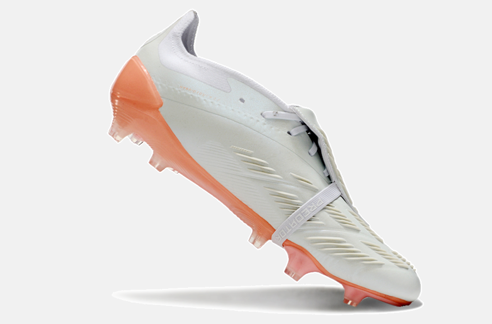 Chuteira Adidas Predator Elite Tongue FG - Branca e Salmão - imagem 5