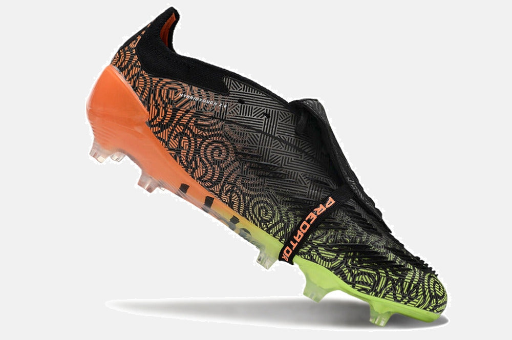 Chuteira Adidas Predator Elite Tongue FG - Branca, Laranja e Verde - imagem 4