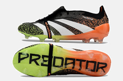 Chuteira Adidas Predator Elite Tongue FG - Branca, Laranja e Verde - imagem 6