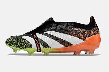 Chuteira Adidas Predator Elite Tongue FG - Branca, Laranja e Verde - vista traseira