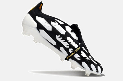 Chuteira Adidas Predator Elite Tongue FG - Branca, Preta e Dourada - imagem 5