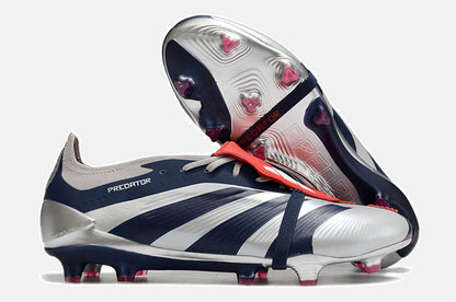 Chuteira Adidas Predator Elite Tongue FG - Cinza e Azul - imagem 6