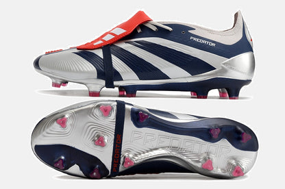 Chuteira Adidas Predator Elite Tongue FG - Cinza e Azul - imagem 5