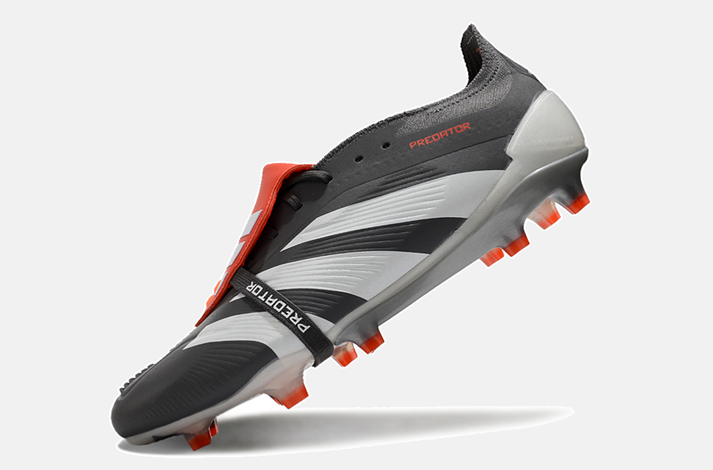 Chuteira Adidas Predator Elite Tongue FG - Cinza e Branca - imagem 5