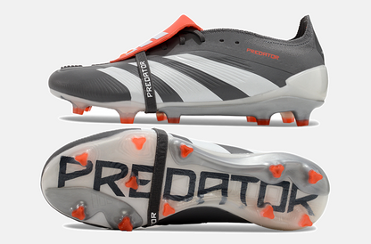 Chuteira Adidas Predator Elite Tongue FG - Cinza e Branca - imagem 7