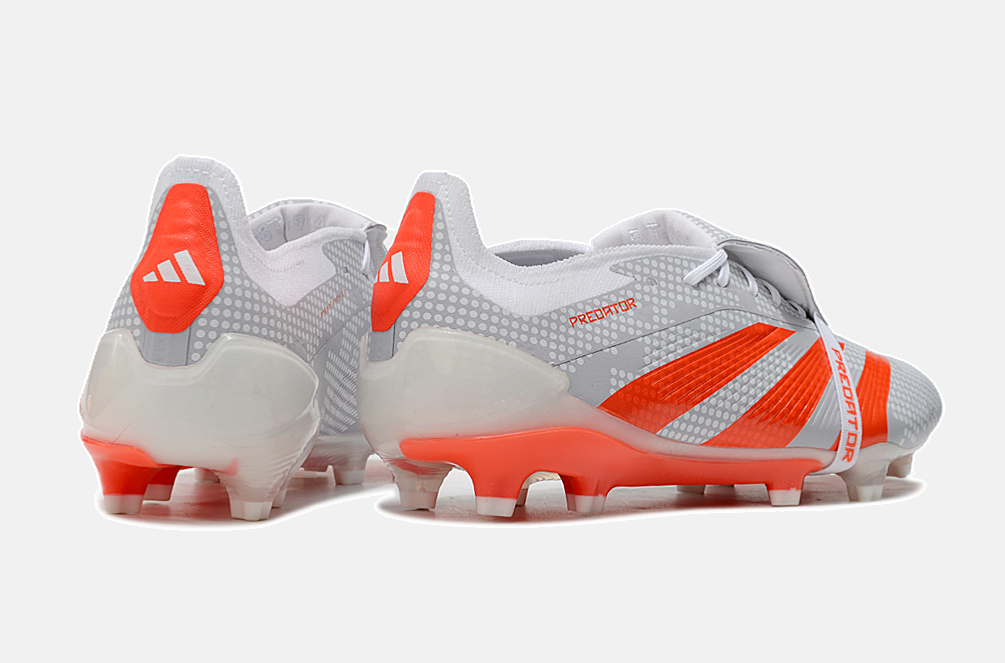 Chuteira Adidas Predator Elite Tongue FG - Cinza e Laranja - imagem 6