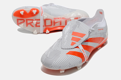 Chuteira Adidas Predator Elite Tongue FG - Cinza e Laranja - detalhe