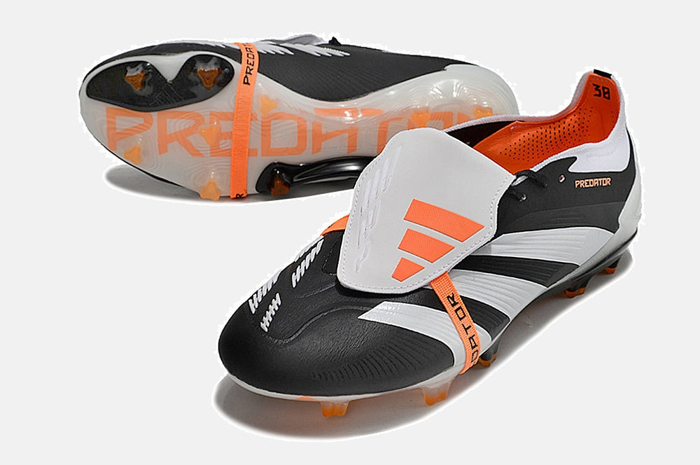 Chuteira Adidas Predator Elite Tongue FG - Cinza e Preta - detalhe