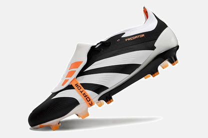 Chuteira Adidas Predator Elite Tongue FG - Cinza e Preta - vista traseira