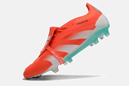 Chuteira Adidas Predator Elite Tongue FG - Laranja e Ciano - imagem 4