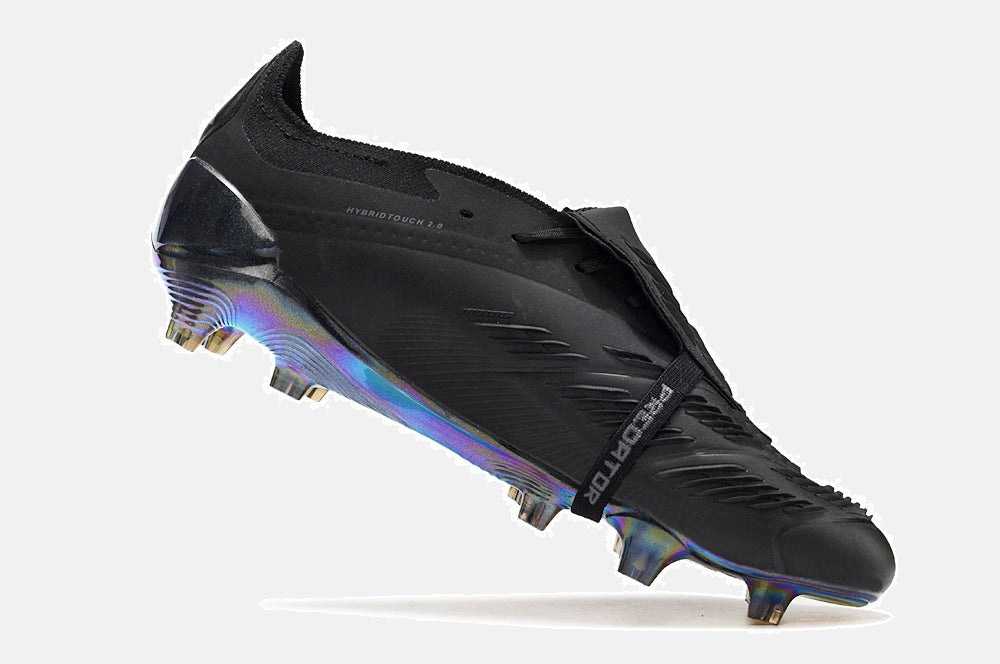 Chuteira Adidas Predator Elite Tongue FG - Preta - vista traseira