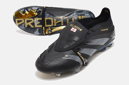 Chuteira Adidas Predator Elite Tongue FG - Preta e Azul - detalhe