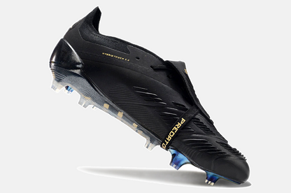 Chuteira Adidas Predator Elite Tongue FG - Preta e Azul - imagem 4