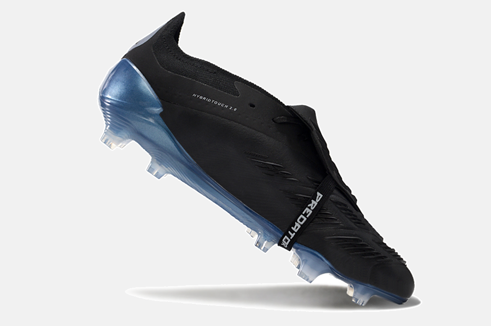 Chuteira Adidas Predator Elite Tongue FG - Preta e Azul - imagem 6