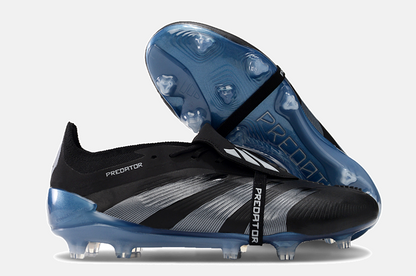Chuteira Adidas Predator Elite Tongue FG - Preta e Azul - imagem 7