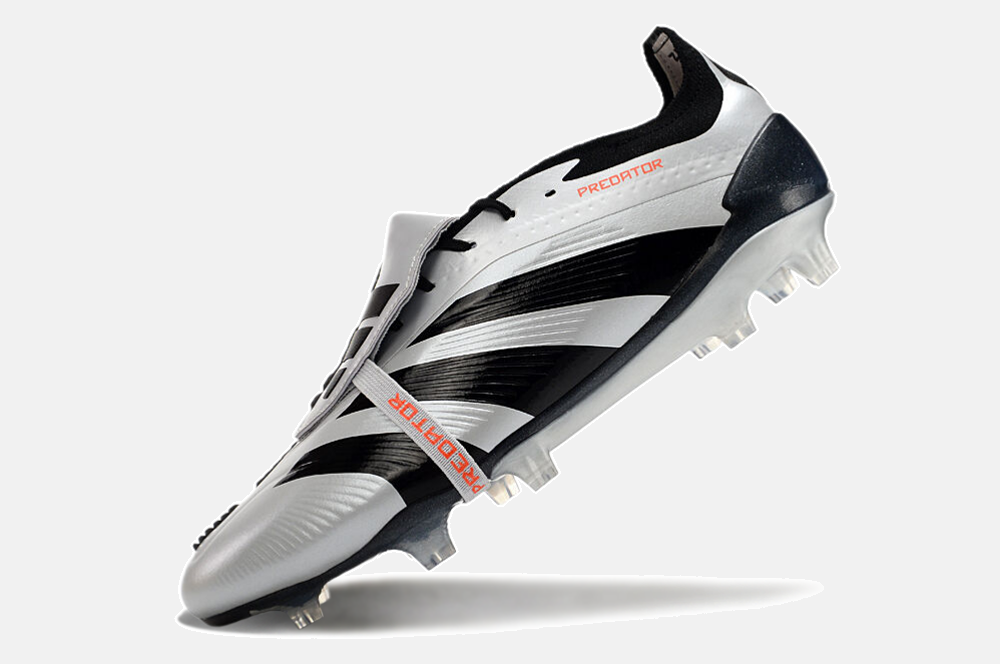 Chuteira Adidas Predator Elite Tongue FG - Preta e Branca - imagem 5