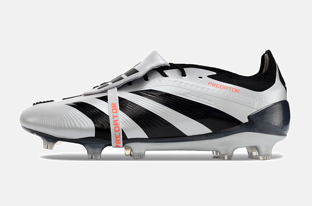 Chuteira Adidas Predator Elite Tongue FG - Preta e Branca - imagem 7