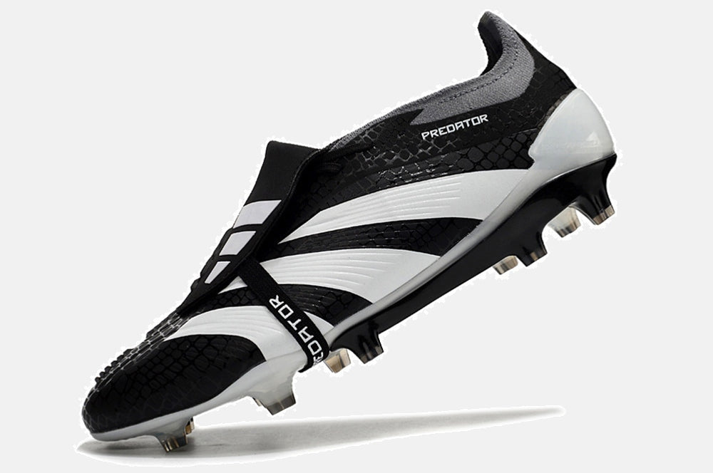 Chuteira Adidas Predator Elite Tongue FG - Preta e Branca - imagem 4