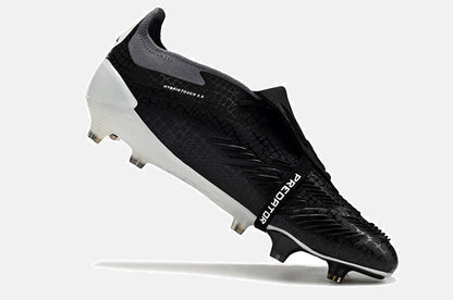 Chuteira Adidas Predator Elite Tongue FG - Preta e Branca - detalhe