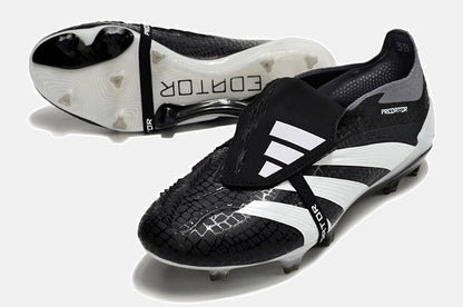Chuteira Adidas Predator Elite Tongue FG - Preta e Branca - imagem 5