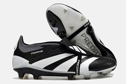 Chuteira Adidas Predator Elite Tongue FG - Preta e Branca - imagem 8