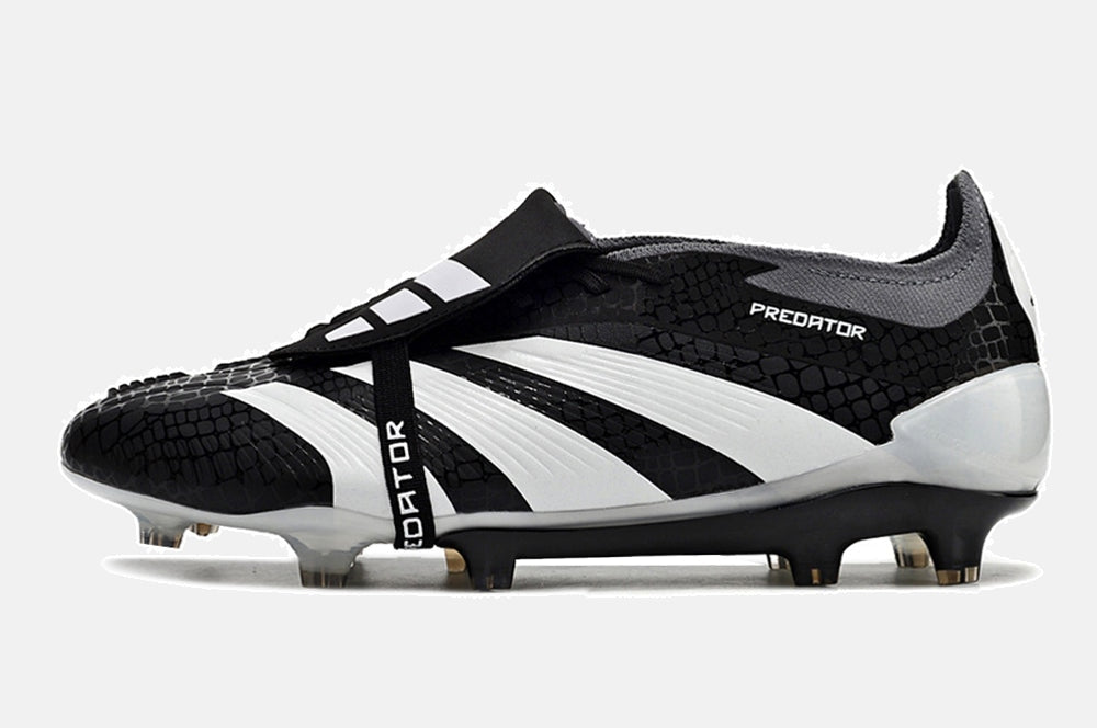 Chuteira Adidas Predator Elite Tongue FG - Preta e Branca - imagem 7