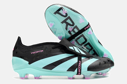 Chuteira Adidas Predator Elite Tongue FG - Preta e Ciano - imagem 7