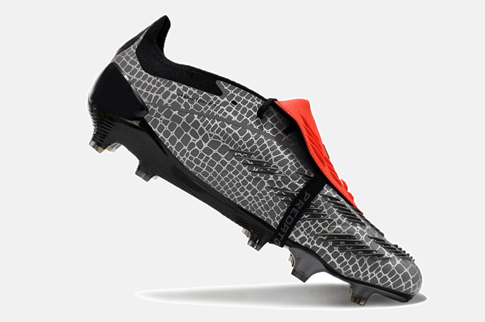 Chuteira Adidas Predator Elite Tongue FG - Preta e Cinza - imagem 4
