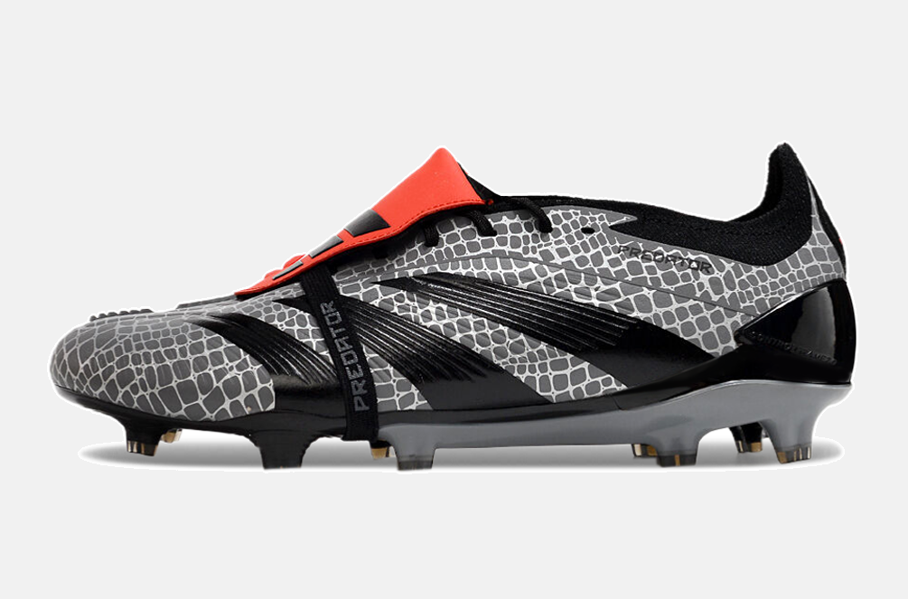 Chuteira Adidas Predator Elite Tongue FG - Preta e Cinza - imagem 5