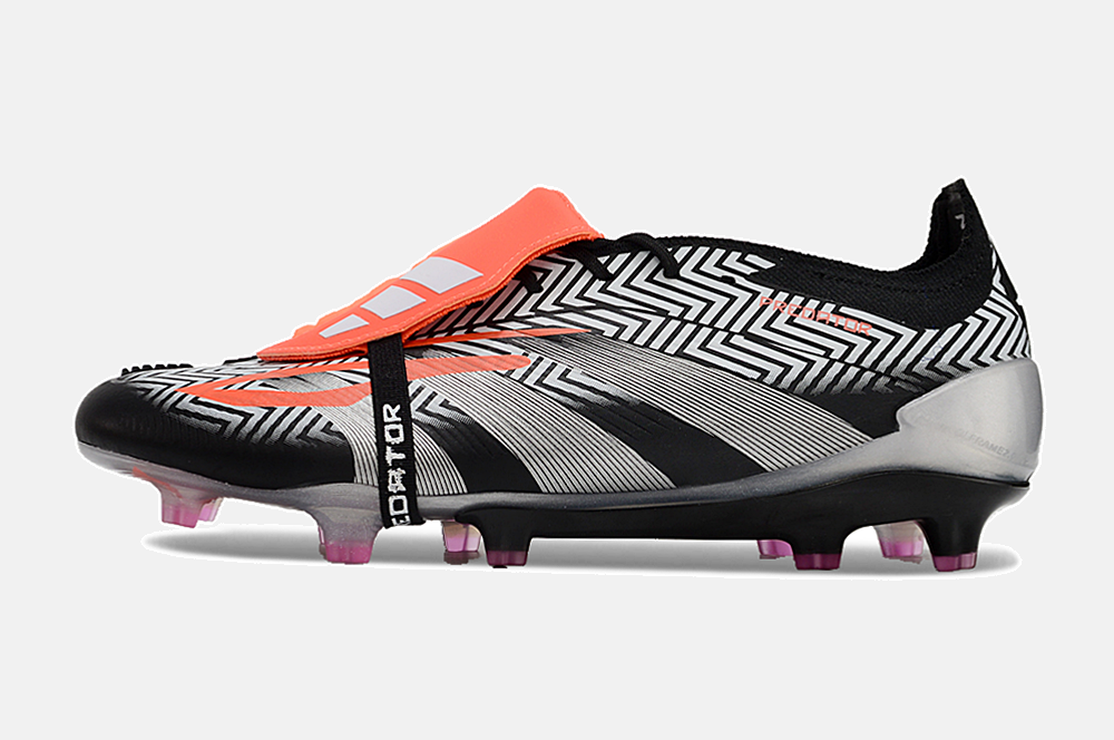 Chuteira Adidas Predator Elite Tongue FG - Preta e Cinza - imagem 6