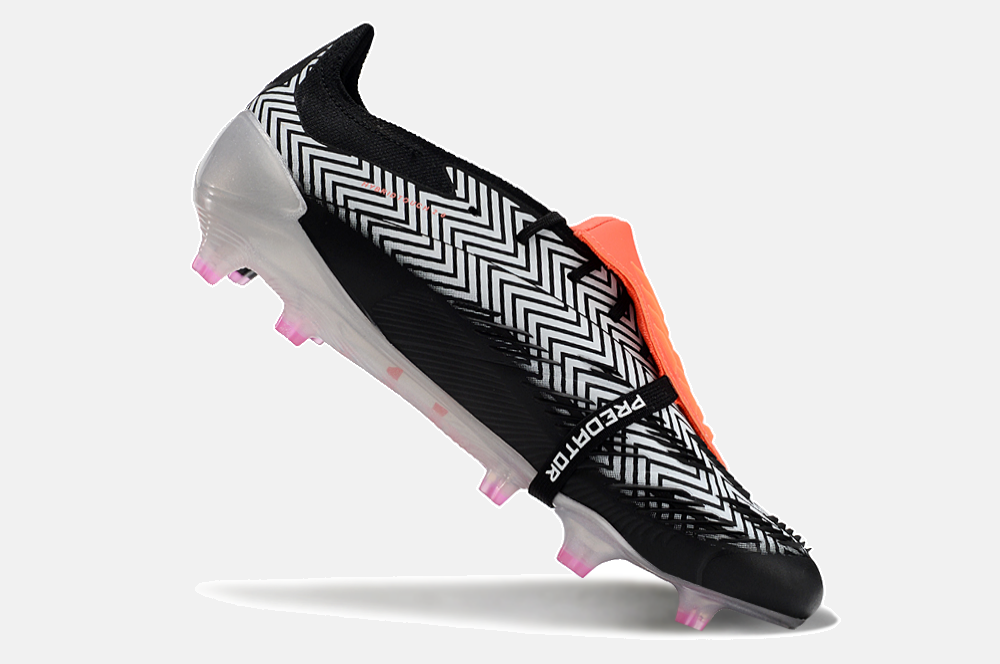 Chuteira Adidas Predator Elite Tongue FG - Preta e Cinza - detalhe