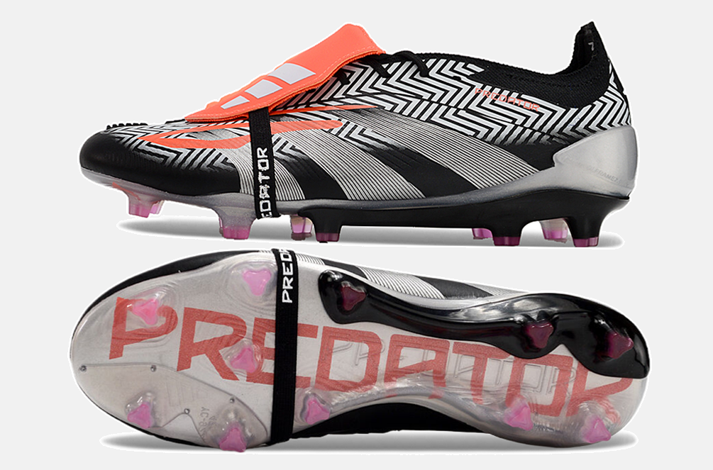 Chuteira Adidas Predator Elite Tongue FG - Preta e Cinza - imagem 7