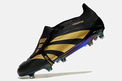 Chuteira Adidas Predator Elite Tongue FG - Preta e Dourada - imagem 4
