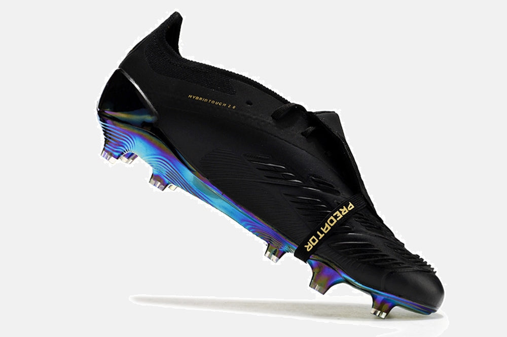 Chuteira Adidas Predator Elite Tongue FG - Preta e Dourada - imagem 5