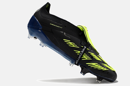 Chuteira Adidas Predator Elite Tongue FG - Preta e Verde - vista traseira
