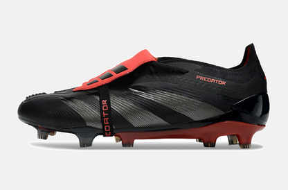 Chuteira Adidas Predator Elite Tongue FG - Preta e Vermelha - imagem 6