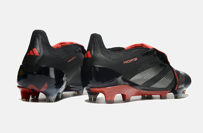 Chuteira Adidas Predator Elite Tongue FG - Preta e Vermelha - imagem 7