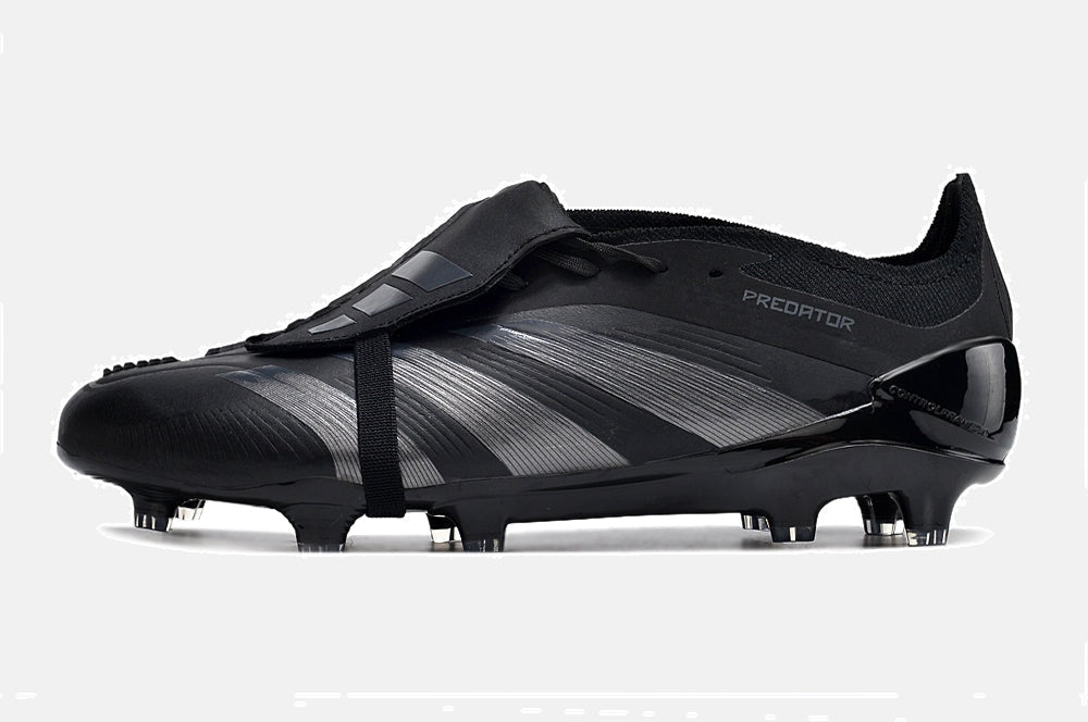 Chuteira Adidas Predator Elite Tongue FG - Preta - vista traseira