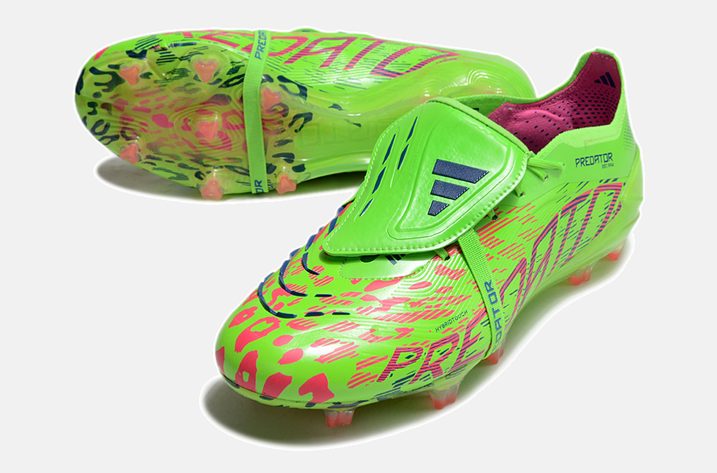 Chuteira Adidas Predator Elite Tongue FG - Verde - vista traseira