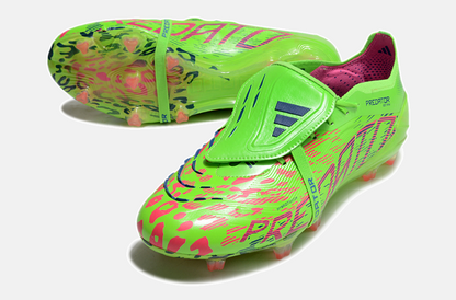 Chuteira Adidas Predator Elite Tongue FG - Verde - vista traseira