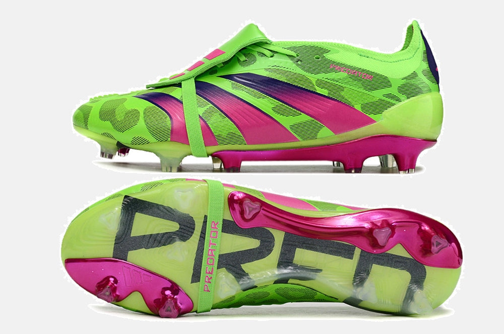 Chuteira Adidas Predator Elite Tongue FG - Verde - vista traseira