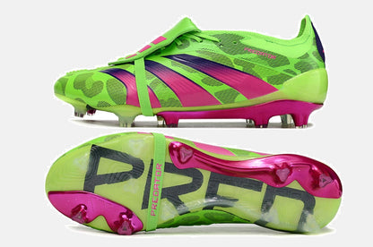 Chuteira Adidas Predator Elite Tongue FG - Verde - vista traseira