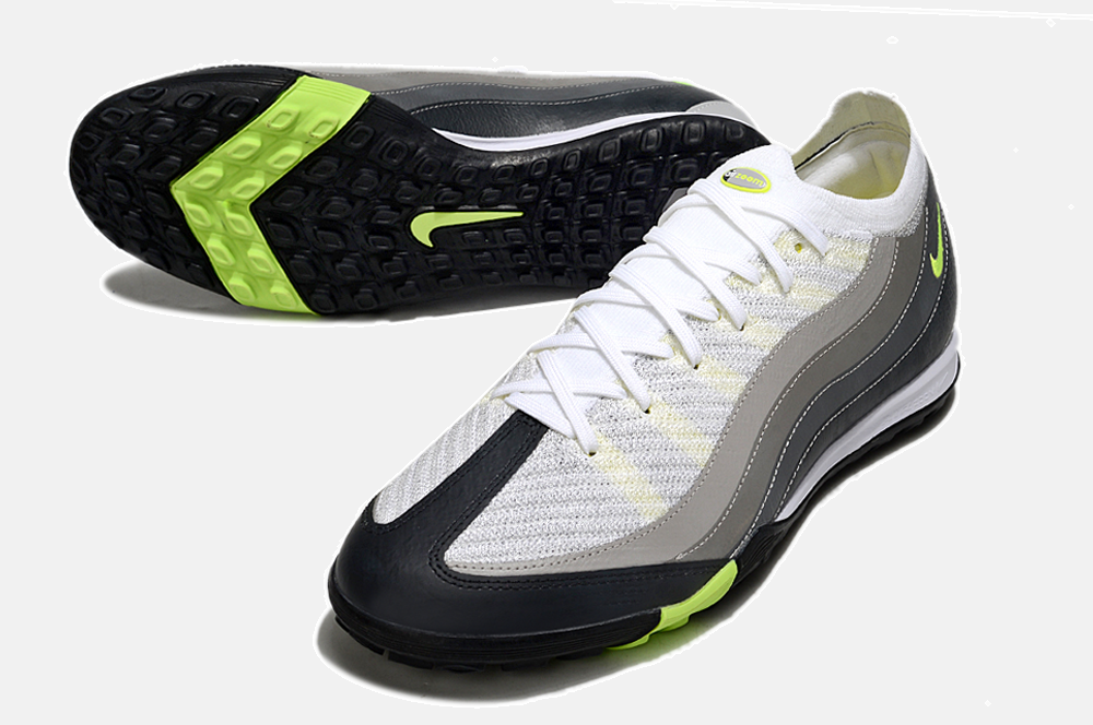 Chuteira Futsal Nike Mercurial Air Zoom Vapor 16 Air Max 95 IC - Branca, Cinza e Preta - detalhe