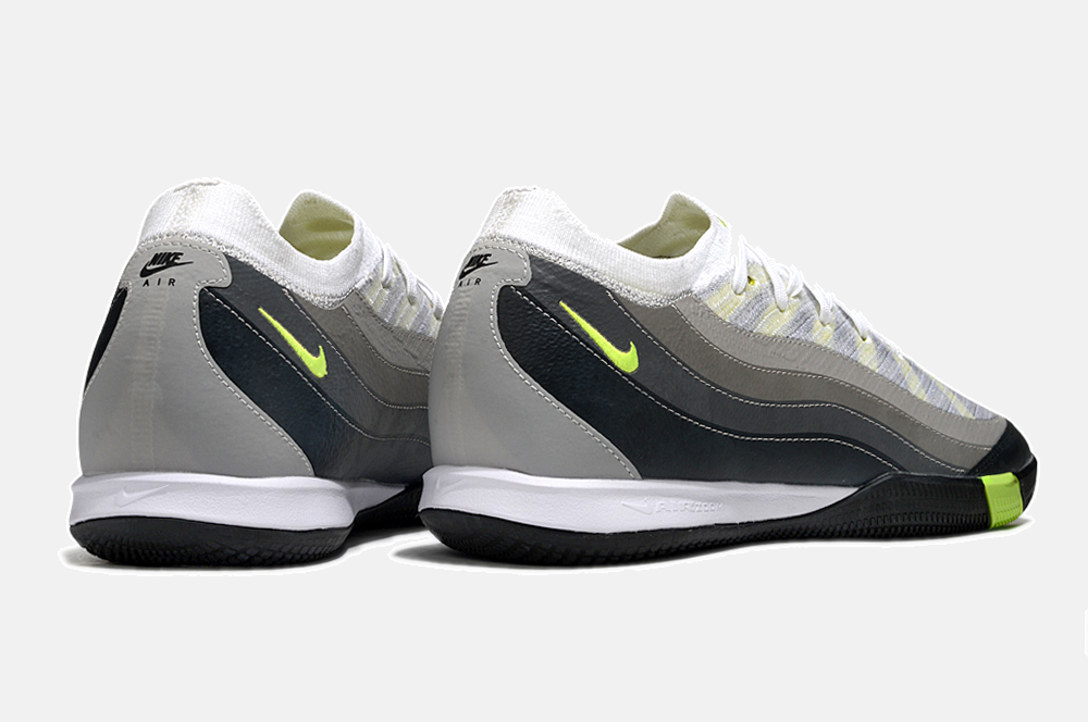 Chuteira Futsal Nike Mercurial Air Zoom Vapor 16 Air Max 95 IC - Branca, Cinza e Preta - imagem 7