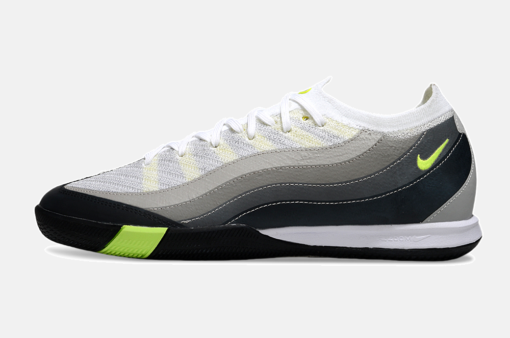 Chuteira Futsal Nike Mercurial Air Zoom Vapor 16 Air Max 95 IC - Branca, Cinza e Preta - imagem 4