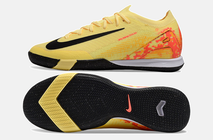 Chuteira Futsal Nike Mercurial Air Zoom Vapor 16 IC - Amarela, Laranja e Preta - vista traseira