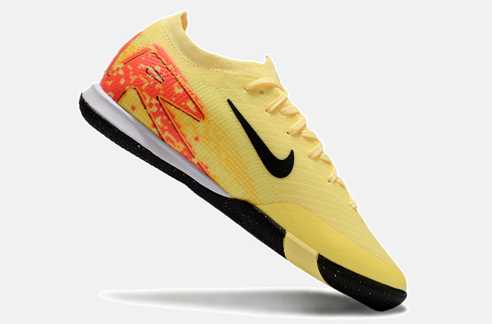 Chuteira Futsal Nike Mercurial Air Zoom Vapor 16 IC - Amarela, Laranja e Preta - imagem 6
