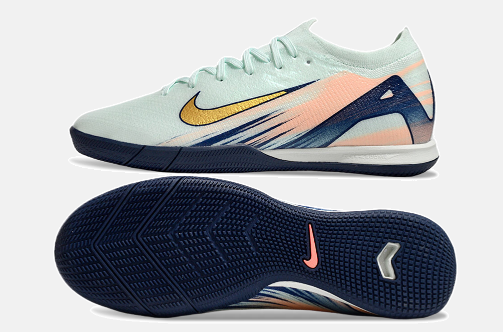 Chuteira Futsal Nike Mercurial Air Zoom Vapor 16 IC - Azul - vista traseira