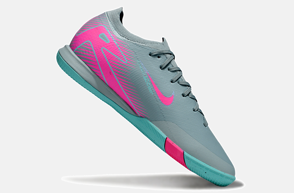 Chuteira Futsal Nike Mercurial Air Zoom Vapor 16 IC - Azul e Rosa - imagem 6