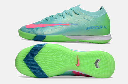 Chuteira Futsal Nike Mercurial Air Zoom Vapor 16 IC - Azul e Verde - vista traseira